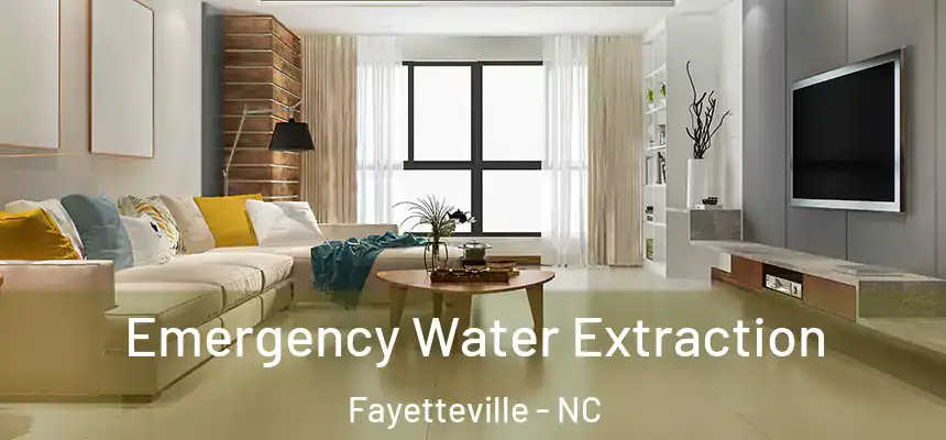 Emergency Water Extraction Fayetteville - NC